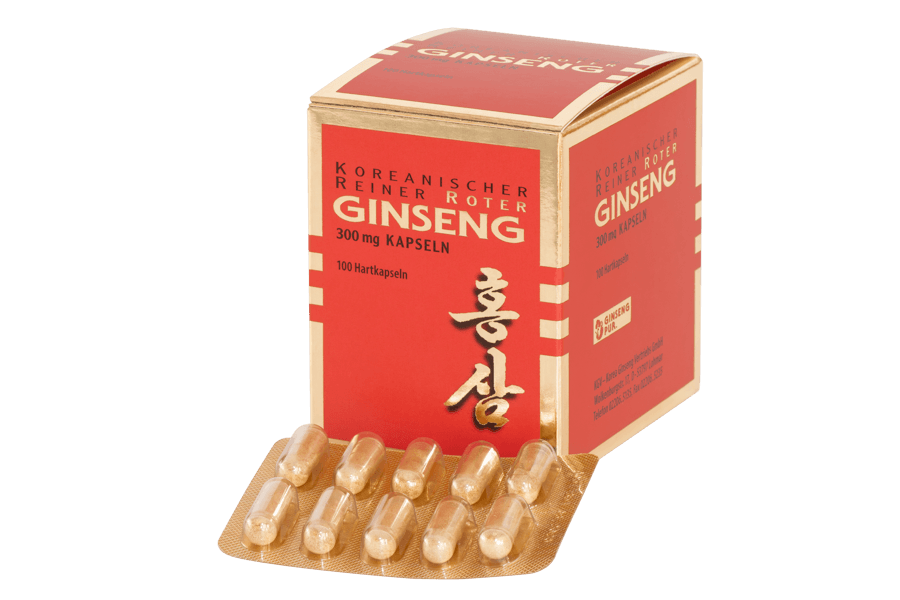 Roter Ginseng 100 Kapseln mit Blister