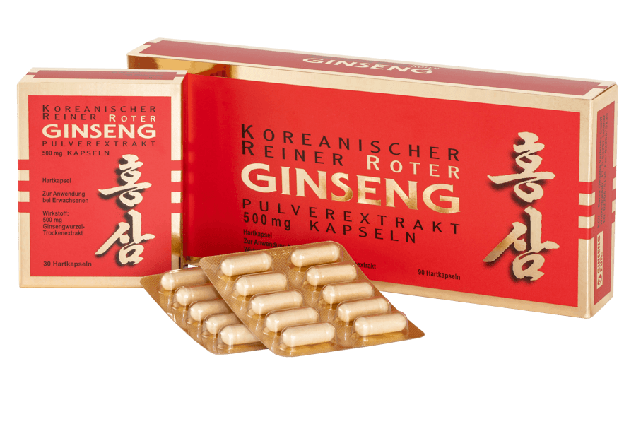 Roter Ginseng Extrakt Kapseln Kur