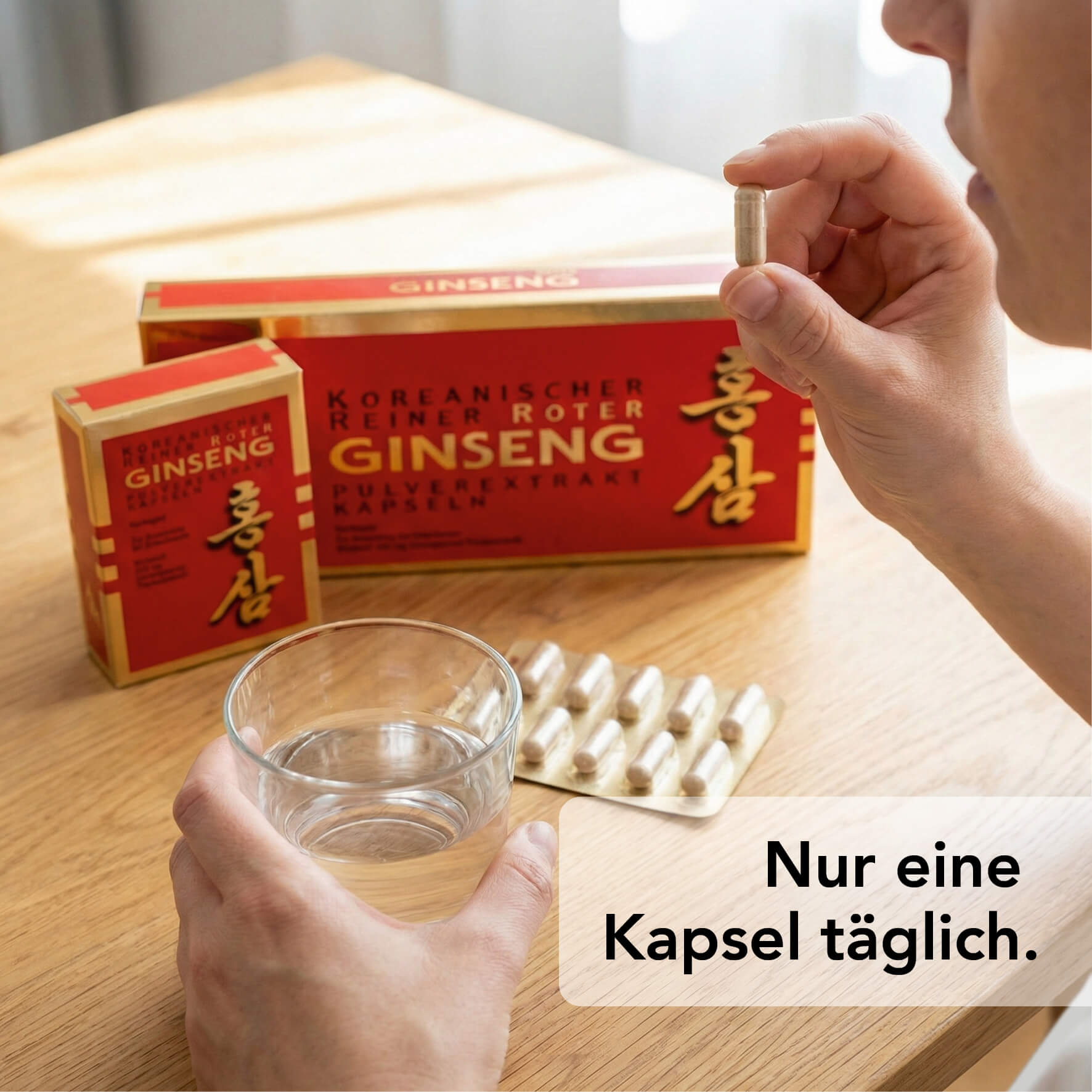 Ginseng Extrakt Kapseln Anwendung