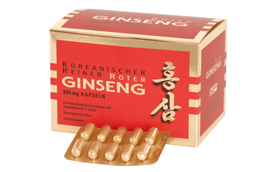 Roter Ginseng 200 Kapseln mit Blister
