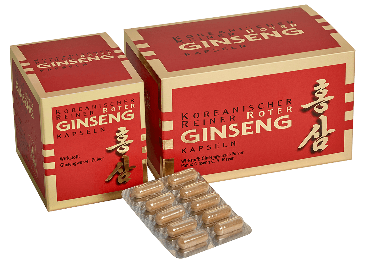 Koreanischer Reiner Roter Ginseng – Kapseln Roter Ginseng 300 mg Kapseln