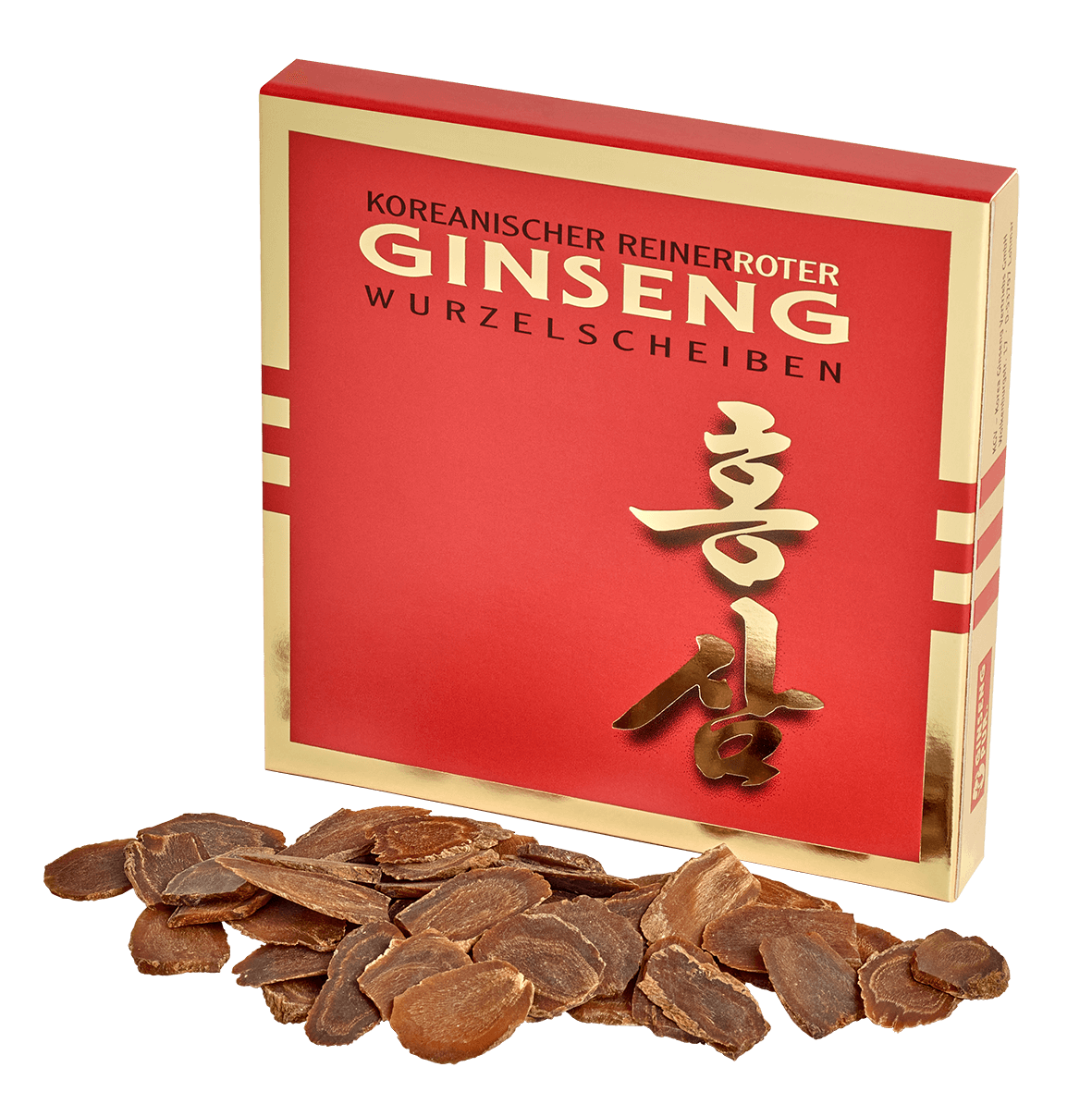Roter Ginseng Wurzelscheiben