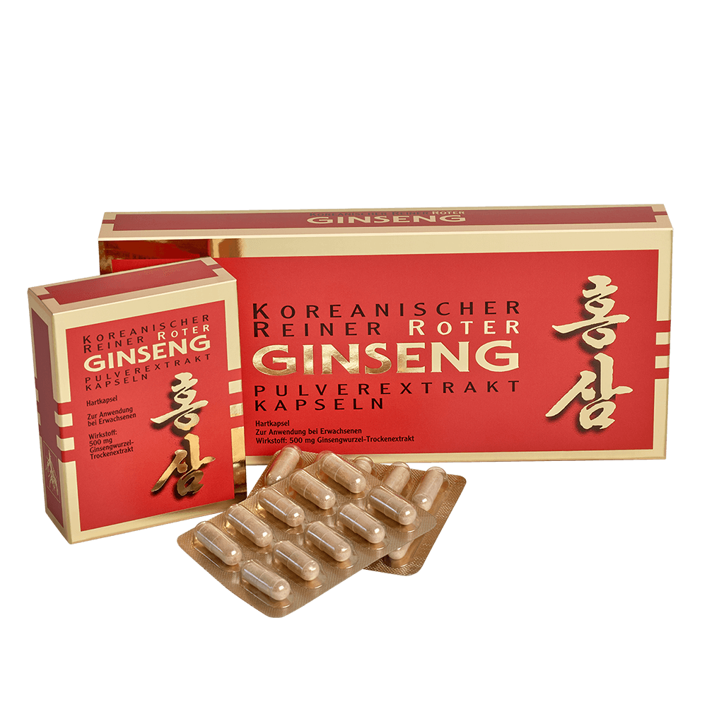 Koreanischer Reiner Roter Ginseng Pulverextrakt Kapseln