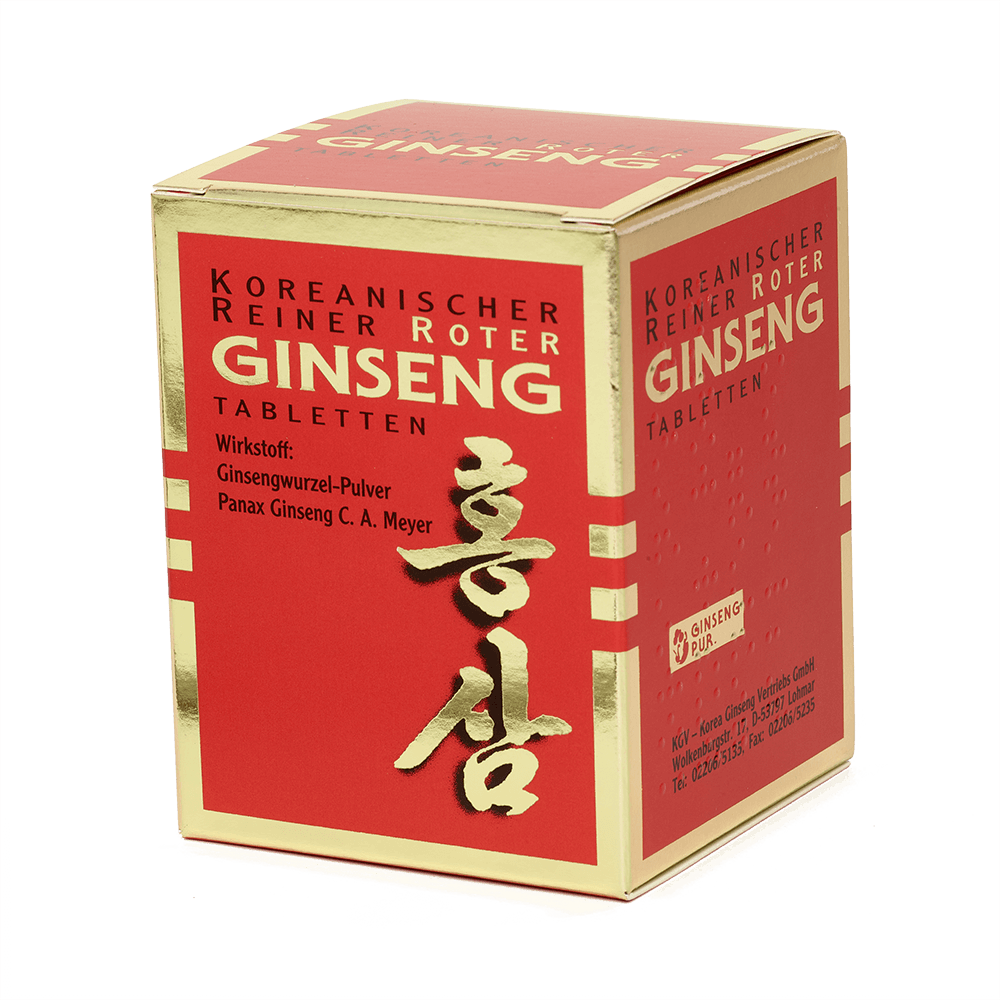 Koreanischer Reiner Roter Ginseng – Tabletten Roter Ginseng 300 mg Tabletten 200