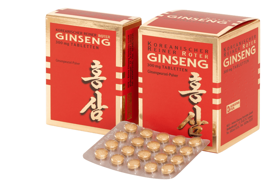 Roter Ginseng Tabletten mit Blister