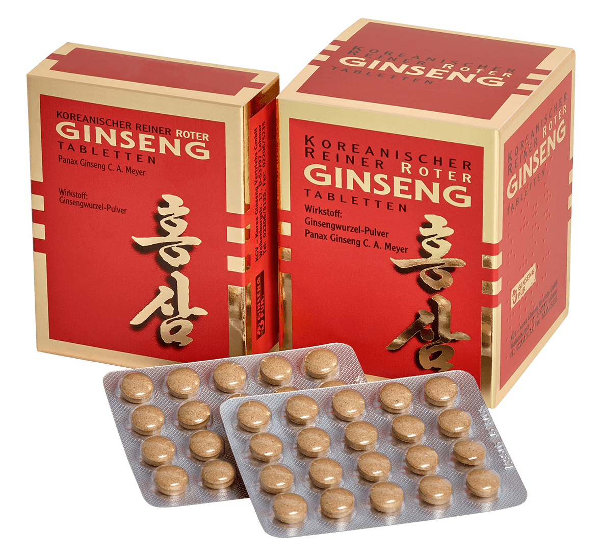 Koreanischer Reiner Roter Ginseng – Tabletten Roter Ginseng 300 mg Tabletten